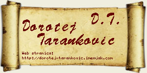 Dorotej Taranković vizit kartica